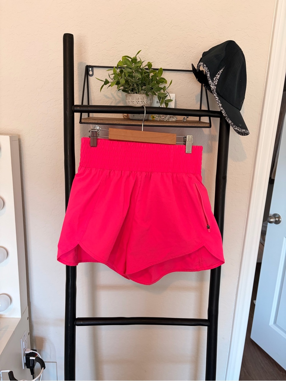 Amazon Women's Athletic Shorts in Bright Pink
